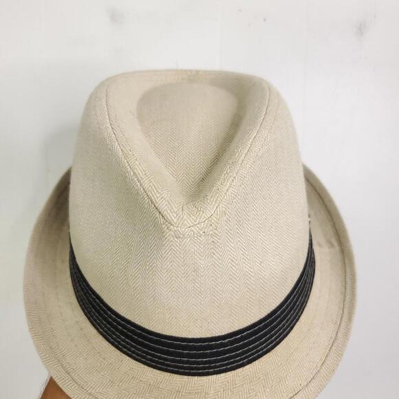 Stetson Hat Mens Linen Blend Small Medium Fedora Beachy All American Derby 60s - Picture 4 of 11